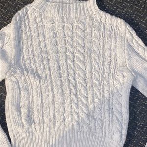 White turtle neck